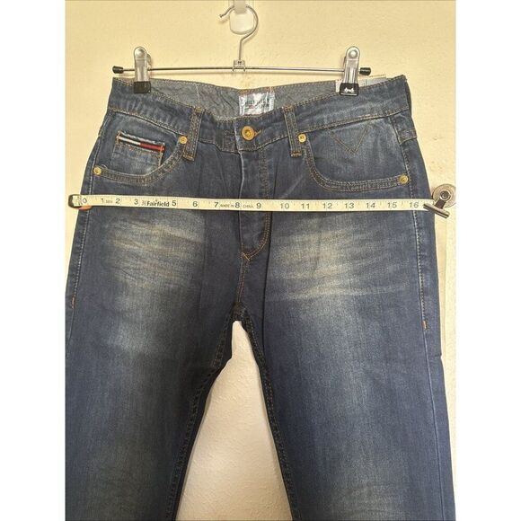 TOMMY HILFIGER Men’s RONNIE Jeans - W29xL33 - Blue Denim - Tapered Leg Mid-Rise - Picture 14 of 16